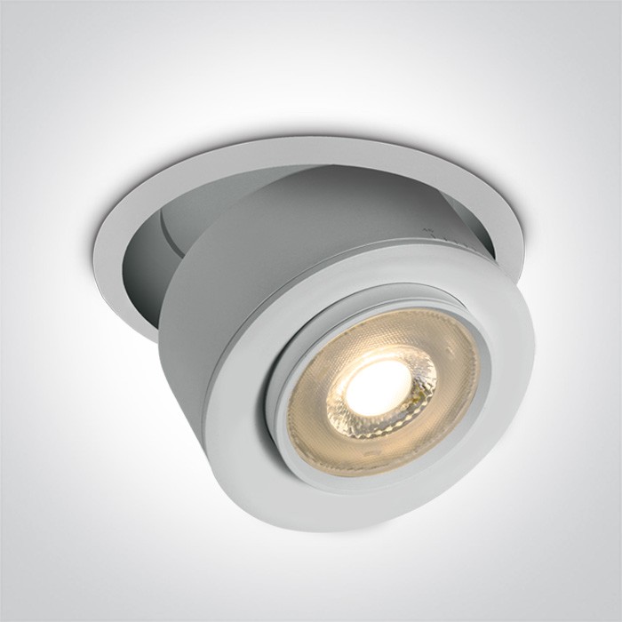 11128G/W/W COB BLANC RECESSED 25W WW 15-45deg 230V HONEYCOMB