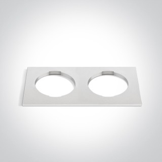 050182RB/W BLANC BASE DÉCORATIVE CARRÉE DOUBLE POUR 10105H / 10112HA