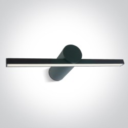 APPLIQUE MURALE LED LINEAIRE 30cm NOIRE SALLE DE BAIN 8W WW IP44 230V