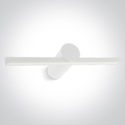 APPLIQUE MURALE LED LINEAIRE 30cm BLANCHE SALLE DE BAIN 8W WW IP44 230V