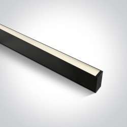 SYSTEME LINEAIRE 120cm (7,0x3,5) LED SMD 20W-30W-40W NOIR DIFFUSEUR PRISMATIQUE UGR19 CCT 230V - SAILLIE