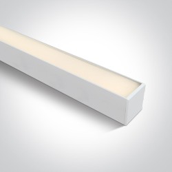 SYSTEME LINEAIRE 150cm (7,5x7,5) LED SMD 30W-40W-50W BLANC DIFFUSEUR PRISMATIQUE UGR19 CCT 230V - SAILLIE