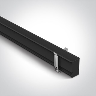 42002R/B BLACK MAGNETIC RECESSED PROFILE 2m 48V MAXI