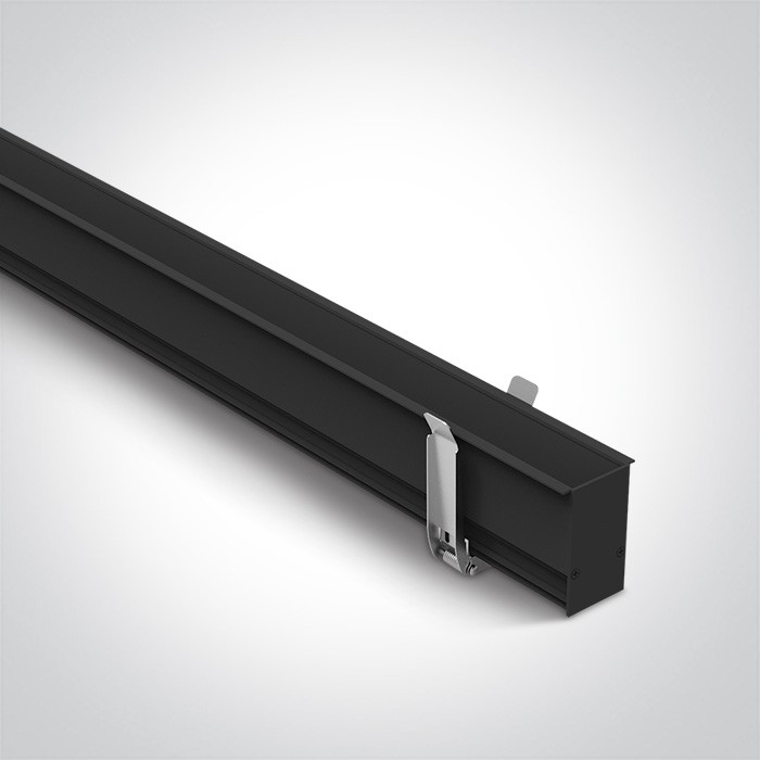 42002R/B BLACK MAGNETIC RECESSED PROFILE 2m 48V MAXI