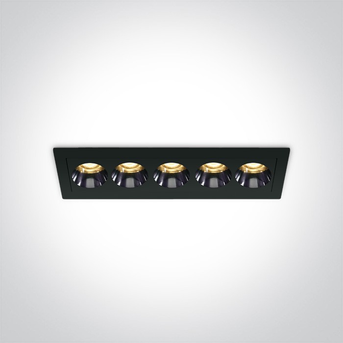 50012H/B/W NOIR RECESSED LED 12W WW IP20 38deg 230V DARK LIGHT