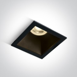 SPOT BLACK GU10 10W BLACK REFLECTOR DARK LIGHT