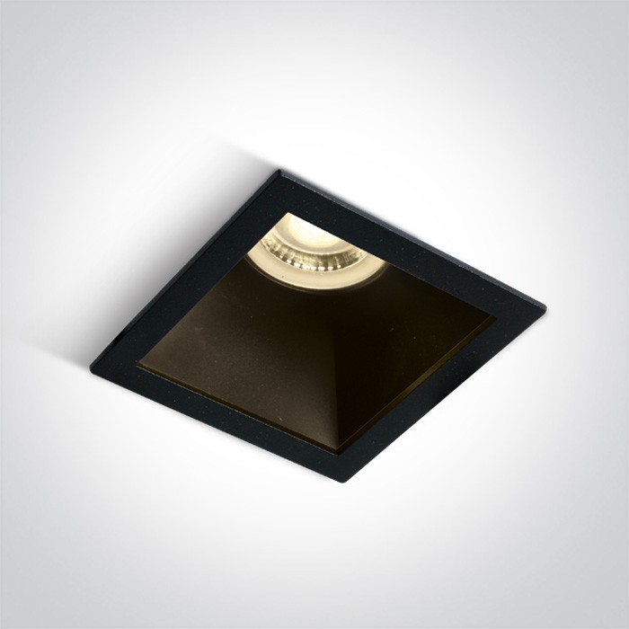 50105M/B/B BLACK GU10 10W BLACK REFLECTOR DARK LIGHT