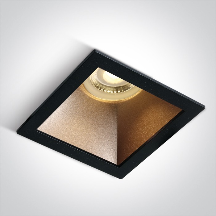 50105M/B/BS NOIR GU10 10W BRASS REFLECTOR DARK LIGHT
