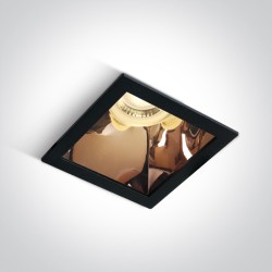 SPOT NOIR GU10 10W CUIVRE RÉFLECTEUR LUMIÈRE FONCÉE