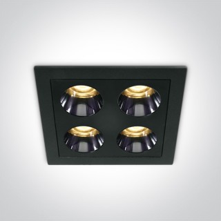 50110H/B/W NOIR RECESSED LED 10W WW IP20 38deg 230V DARK LIGHT