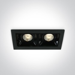 SPOT DOUBLE LED NOIR 2x2W WW 30deg IP20 700mA DIMMABLE