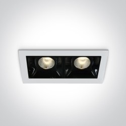 SPOT DOUBLE LED BLANCHE 2x2W WW 30deg IP20 700mA DIMMABLE
