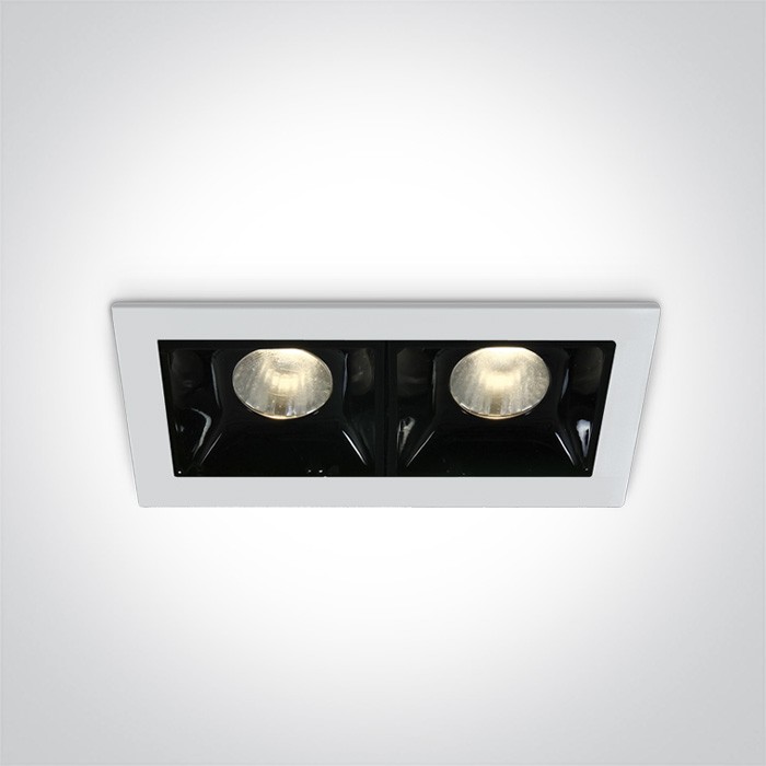 50202B/W/W LED BLANCHE 2x2W WW 30deg IP20 700mA DIMMABLE