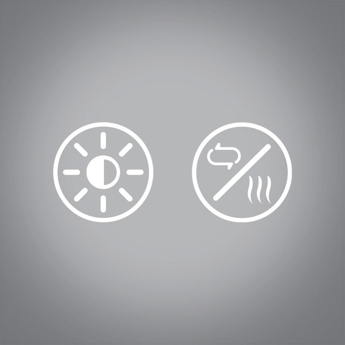 60208A MIROIR CARRÉ 20W CCTV IP44 230V DIMMABLE