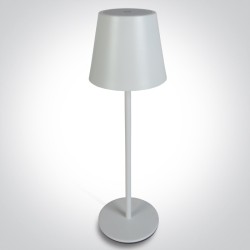 LAMPE DE TABLE BLANCHE 3,5W WW RECHARGEABLE USB IP54 DIMMABLE