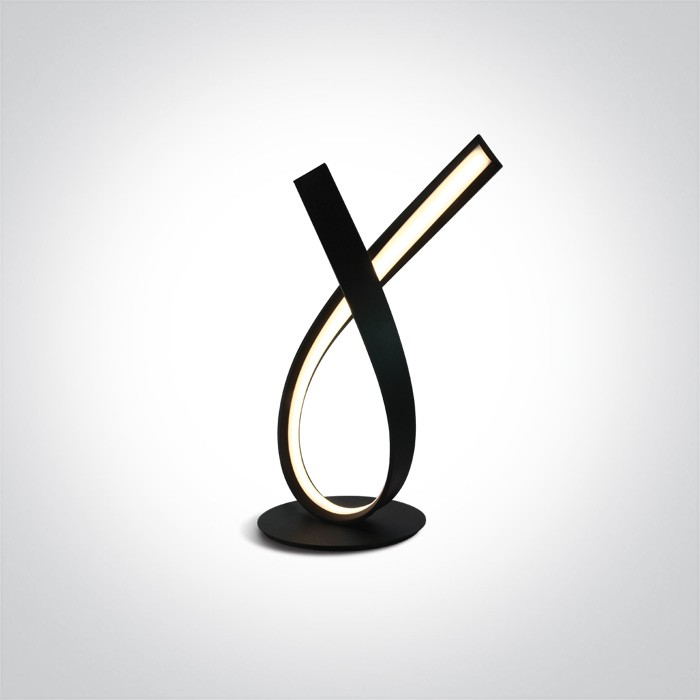 61086/B BLACK LED TABLE LAMP 10W WW IP20 230V