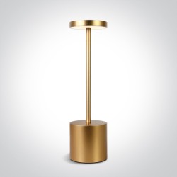 LAMPE DE TABLE EN LAITON 3W WW IP54 USB RECHARGEABLE DIMMABLE