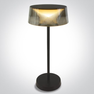 61106/B/W LAMPE DE TABLE NOIRE 2w WW IP44 USB RECHARGEABLE DIMMABLE