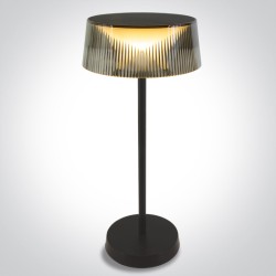 LAMPE DE TABLE NOIRE 2w WW IP44 USB RECHARGEABLE DIMMABLE
