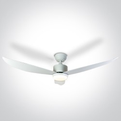 VENTILATEUR BLANC 35W ABS AVEC LUMIÈRE LED 22W CCTV IP20 230V