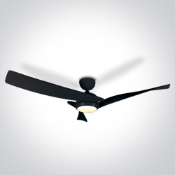 VENTILATEUR NOIR 45W ABS AVEC LUMIÈRE LED 22W CCTV IP20 230V