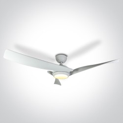 VENTILATEUR BLANC 45W ABS AVEC LUMIÈRE LED 22W CCTV IP20 230V