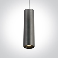 SUSPENSION TUBULAIRE SANS SOURCE MÉTAL GRIS GU10 10W DARK LIGHT