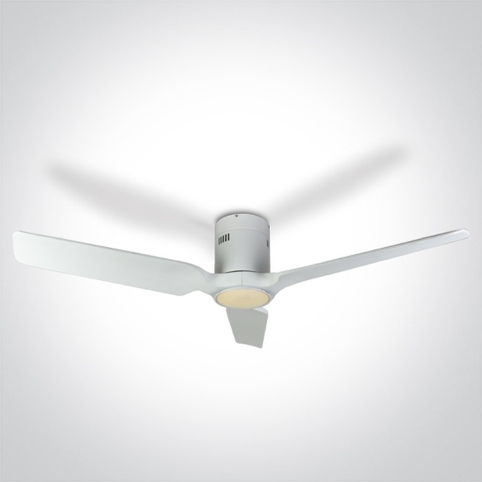 6310C/W/V WHITE WOOD WHITE CEILING FAN 35W LED 22W CCTV IP20 230V