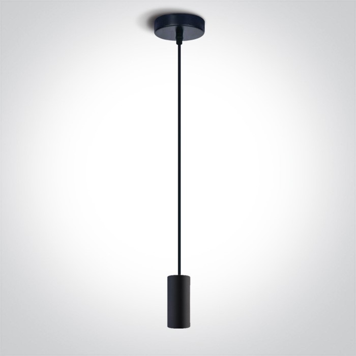 63124/B BLACK PENDANT 20W E27