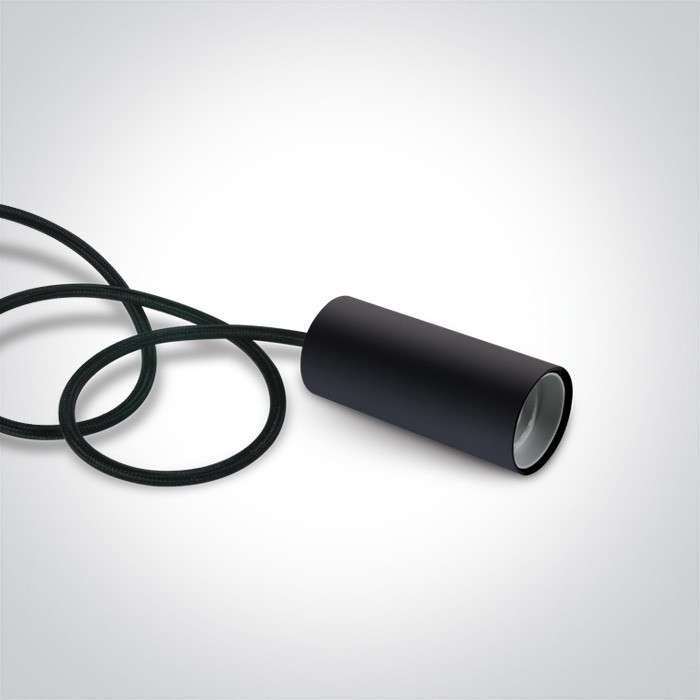 63124/B BLACK PENDANT 20W E27