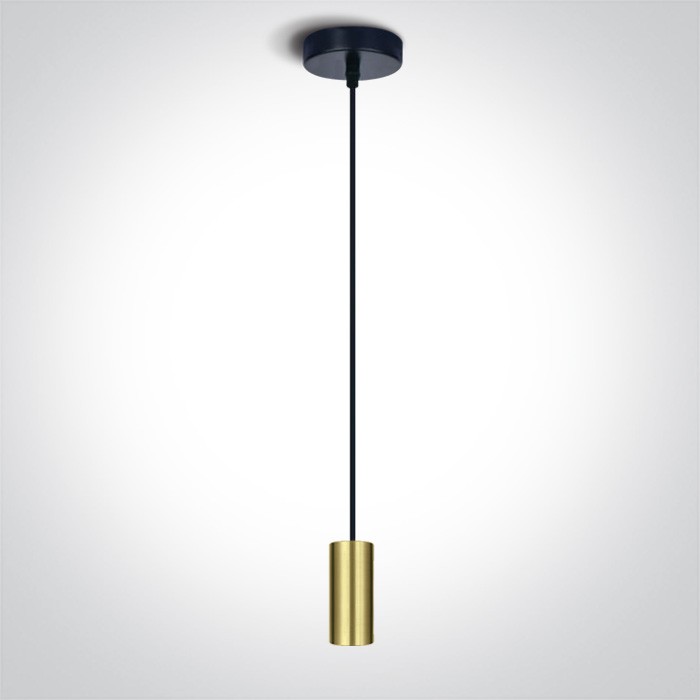 63124/BBS PENDENTIF LAITON BROSSÉ 20W E27