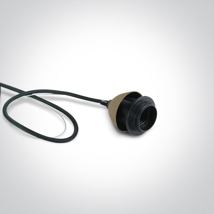 63126A/BBS PENDENTIF LAITON BROSSÉ 20W E27