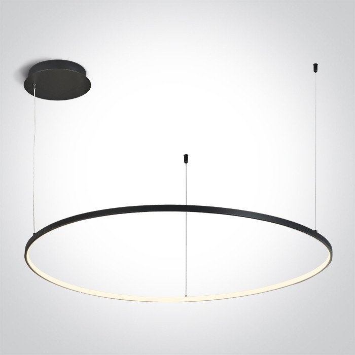 63150/B/W BLACK RING 100cm 48W WW IP20 230V DIMMABLE