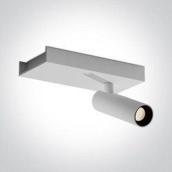 PLAFONNIER RECTANGULAIRE SIMPLE ORIENTABLE BLANC 5W WW IP20 230V