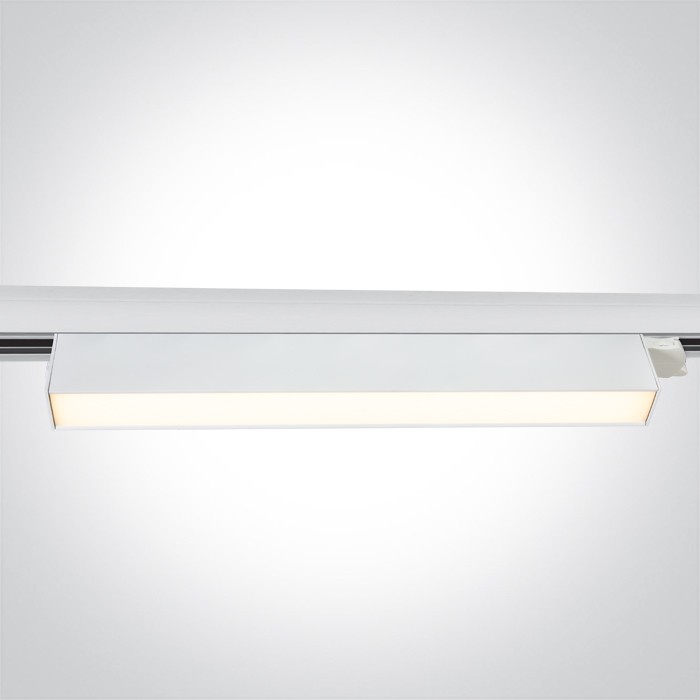 65028BT/W/V BLANC 36W CCTV LINEAR TRACK LIGHT 230V IP20