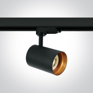 65105NT/B BLACK BRASS REFLECTOR GU10 10W TRACK SPOT DARK LIGHT