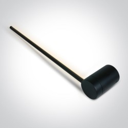 APPLIQUE MURALE LED DECO NOIRE LINEAIRE 12W WW IP20 230V