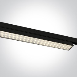 LINEAIRE LUMINEUX SUR RAIL 230Vac NOIR LED SMD 60W CCT ADJUSTABLE