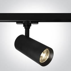 PROJECTEUR SUR RAIL 230Vac NOIR COB LED 20W CW 38°