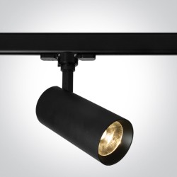 PROJECTEUR SUR RAIL 230Vac NOIR COB LED 20W WW 38°