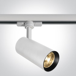 PROJECTEUR SUR RAIL 230Vac BLANC COB LED 20W WW 38°