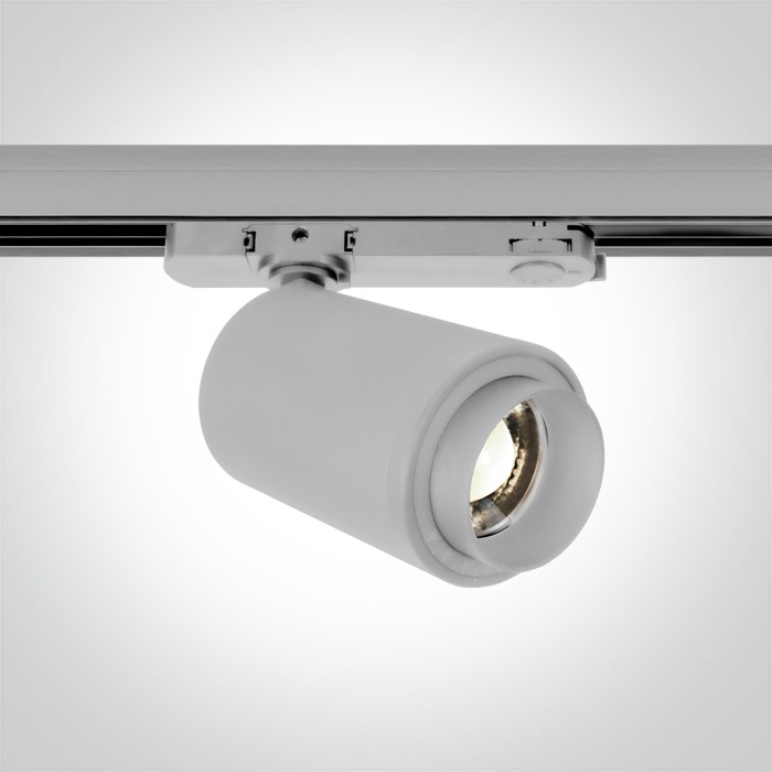 65650CT/W/W WHITE COB 30W WW TRACK SPOT 20-60deg ADJUSTABLE BEAM 230V