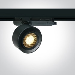 PROJECTEUR NOIR COB LED 15W WW 15-45deg 230Vac AVEC GRILLE NID D'ABEILLE ANTI-ÉBLOUISSEMENT