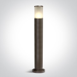 BORNE DE JARDIN BRUN ROUILLE H.75cm DOUILLE E27 max. 20w IP54