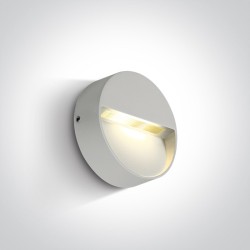 APPLIQUE RONDE SAILLIE MURALE BLANCHE 3W WW IP54 100-240V