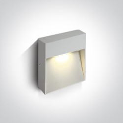 APPLIQUE CARRE SAILLIE MURALE BLANCHE 9W WW IP54 100-240V