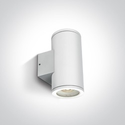 APPLIQUE MURALE CYLINDRIQUE UP&DOWN BLANCHE 2xGU10 max.10w IP54
