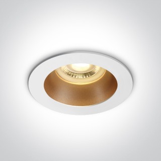 10105M/W/BS BLANC GU10 10W LAITON RÉFLECTEUR DARK LIGHT