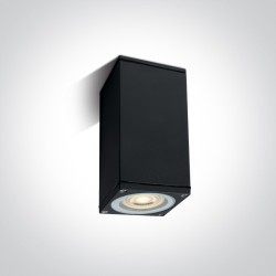 PLAFONNIER RECTANGULAIRE NOIR DOUILLE GU10 max. 10w IP54