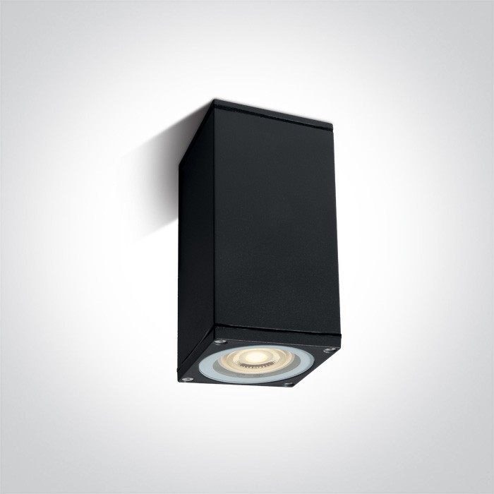 67426D/B BLACK CEILING GU10 10w IP54 100-240V